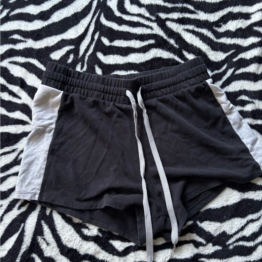 Black and White Casual Shorts
